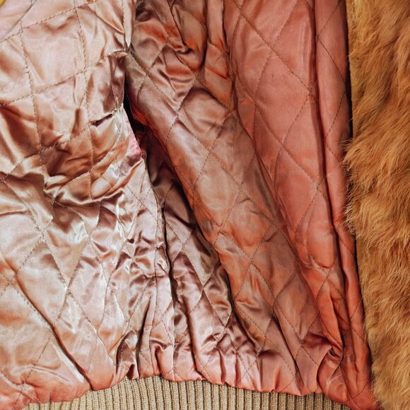 Vintage 70's Fur Bomber Jacket - Picture 4 of 9